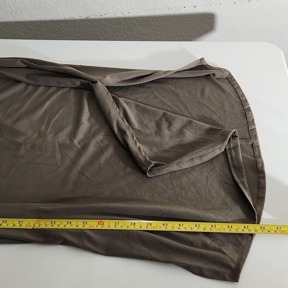 Torrid Womens Dress Tunic Torrid Size 2 Olive Green Maxi Slit Sides Tank Top - Picture 7 of 9